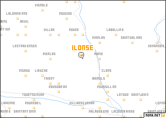 map of Ilonse