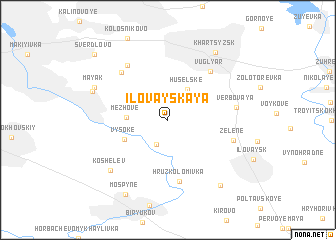 map of Ilovayskaya