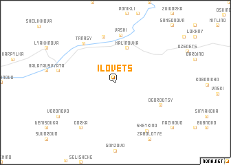 map of Ilovets