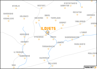 map of Ilovets