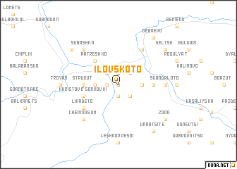 map of Ilʼovskoto