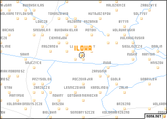 map of Iłowa