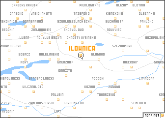 map of Iłownica