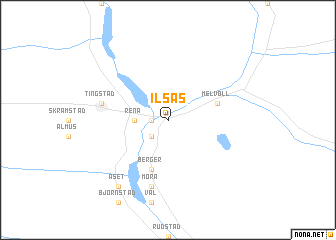 map of Ilsås