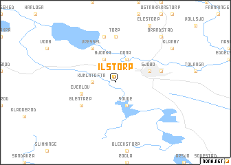 map of Ilstorp