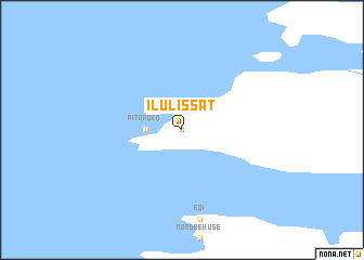 map of Ilulissat