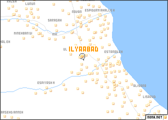 map of Īlyāābād