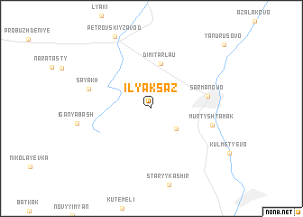 map of Ilyaksaz