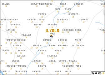 map of Ilyala