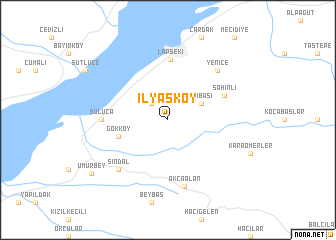 map of İlyasköy