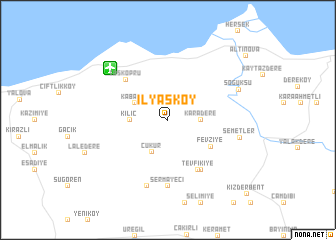 map of İlyasköy