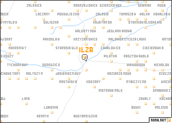 map of Iłża