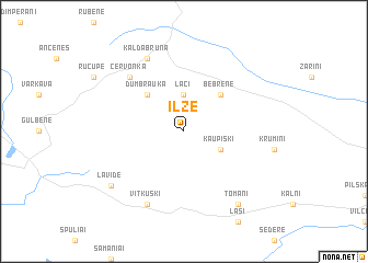 map of Ilze