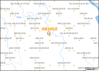 map of Imādpur