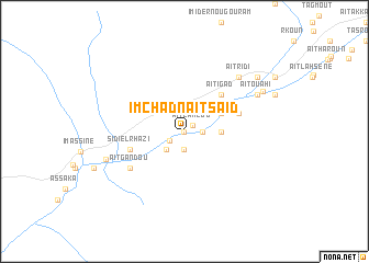 map of Imchad nʼAït Saïd