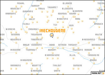 map of Imechoudene