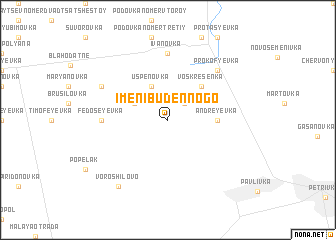 map of Imeni Budënnogo