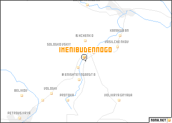 map of Imeni Budënnogo