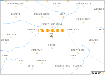 map of Imeni Kalinina