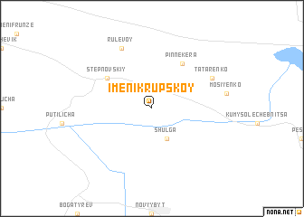 map of Imeni Krupskoy