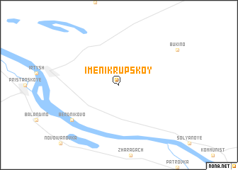 map of Imeni Krupskoy