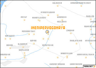 map of Imeni Pervogo Maya