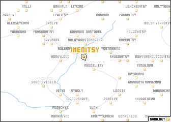 map of Imenitsy