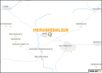 map of Imeni Voroshilova