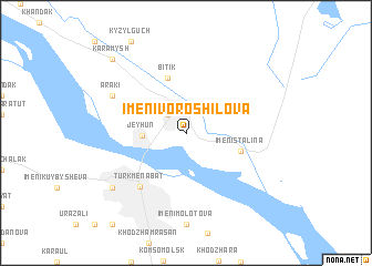 map of Imeni Voroshilova