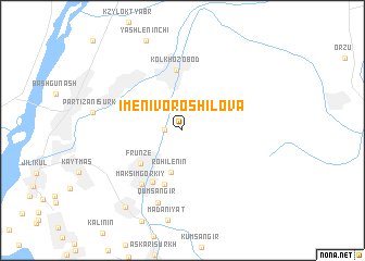 map of Imeni Voroshilova