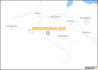 map of Imeni Voroshilova