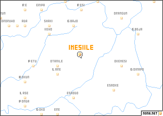 map of Imesi Ile