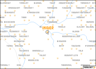 map of Imider