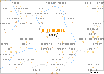 map of Imi nʼ Tanout