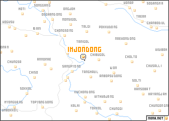 map of Imjŏn-dong