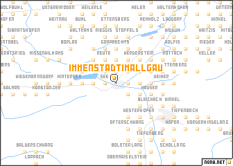 map of Immenstadt im Allgäu