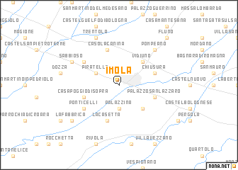 map of Imola
