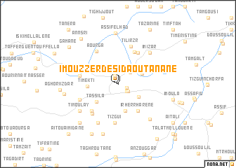 Imouzzer des Ida Ou Tanane (Morocco) map - nona.net