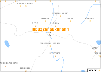 map of Imouzzer du Kandar