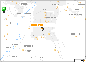 map of Imperial Hills