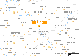 map of Impfingen