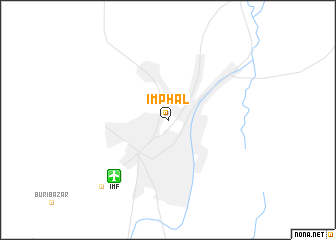 map of Imphāl