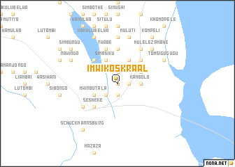 map of Imwikoʼs Kraal