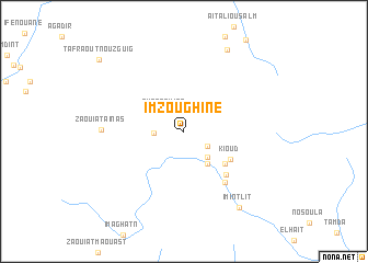 map of Imzoughine