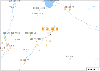 map of Iñalaca