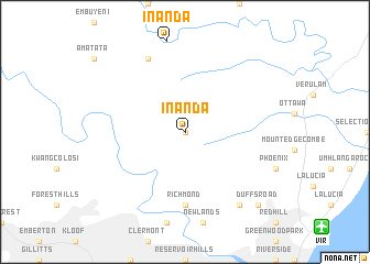 map of Inanda