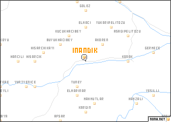 map of İnandık