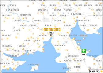 map of Inan-dong