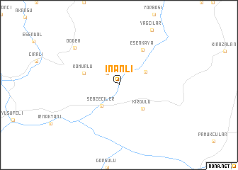 map of İnanlı