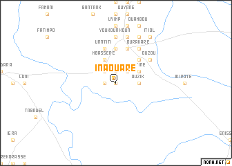 map of Inaouaré